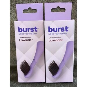 2 Burst Sonic Electric Toothbrush Replacement Heads, Lavender